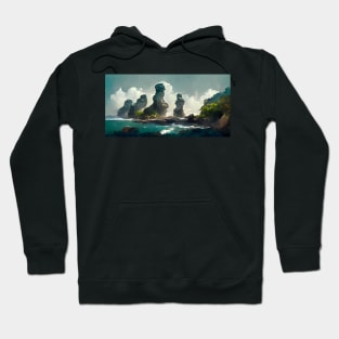 Rocky Cliffs Down by the Ocean Hoodie